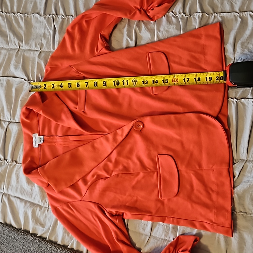 Orange/Red Blazer - Picture 5 of 7